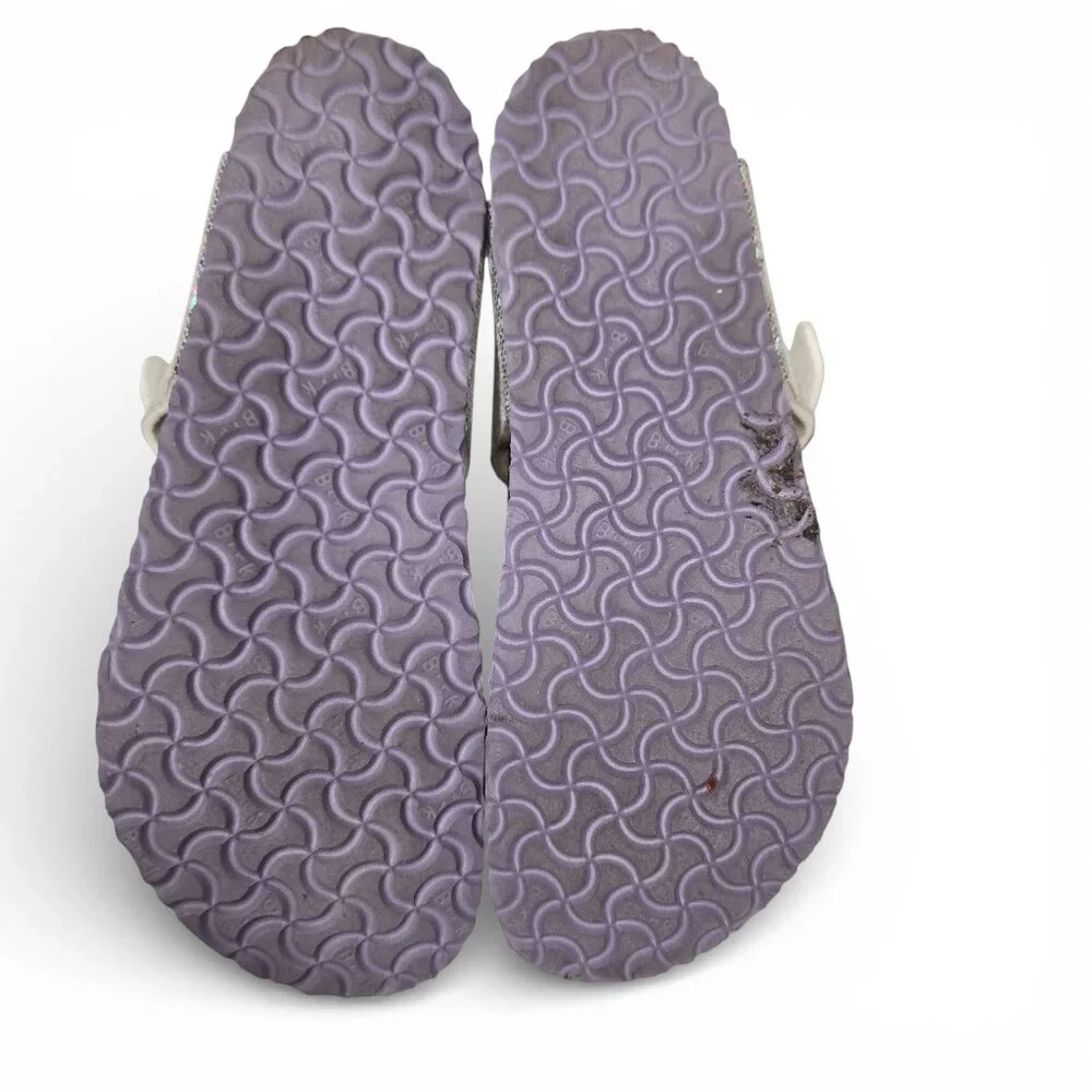 Birkenstock Gizeh Girls Thong Sandal Metallic Mauve Boho Slip On‎ L3